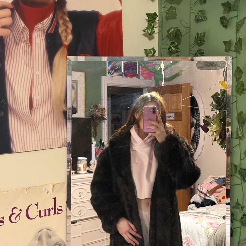 Mark Reed Dark Brown Faux Fur Coat - Picture 5 of 9